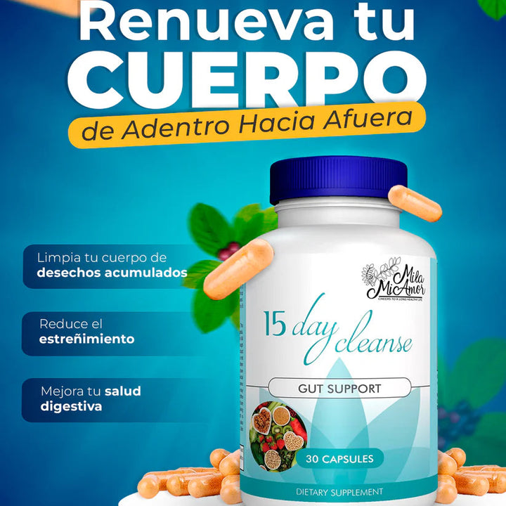 15 DIAS CLEANSE LIMPIEZA NATURAL - PROMO 2X1