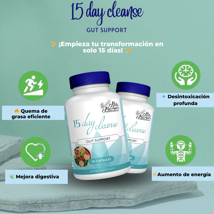 15 DIAS CLEANSE LIMPIEZA NATURAL - PROMO 2X1